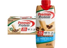 Premier Protein Shake, Caf  Latte, 30g Protein, 11 Fl Oz, 12 Ct