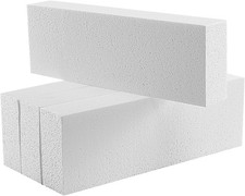 Craft Foam Blocks 4x12x2in for DIY Projects and Flower Arrangements, White