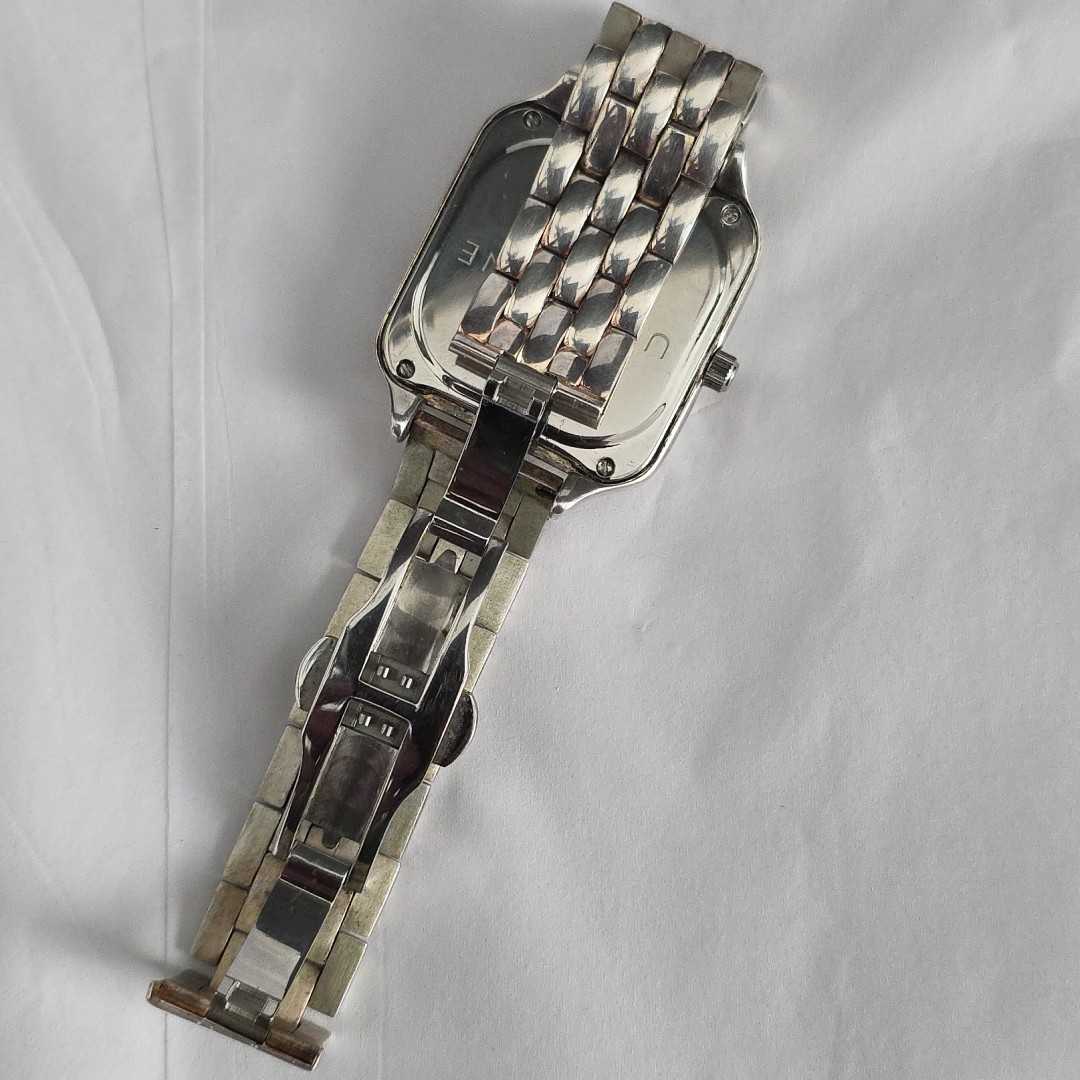 Ultrafine Womens Watch 950 Sterling Silver Roman Dial 32mm New Battery 6.5\