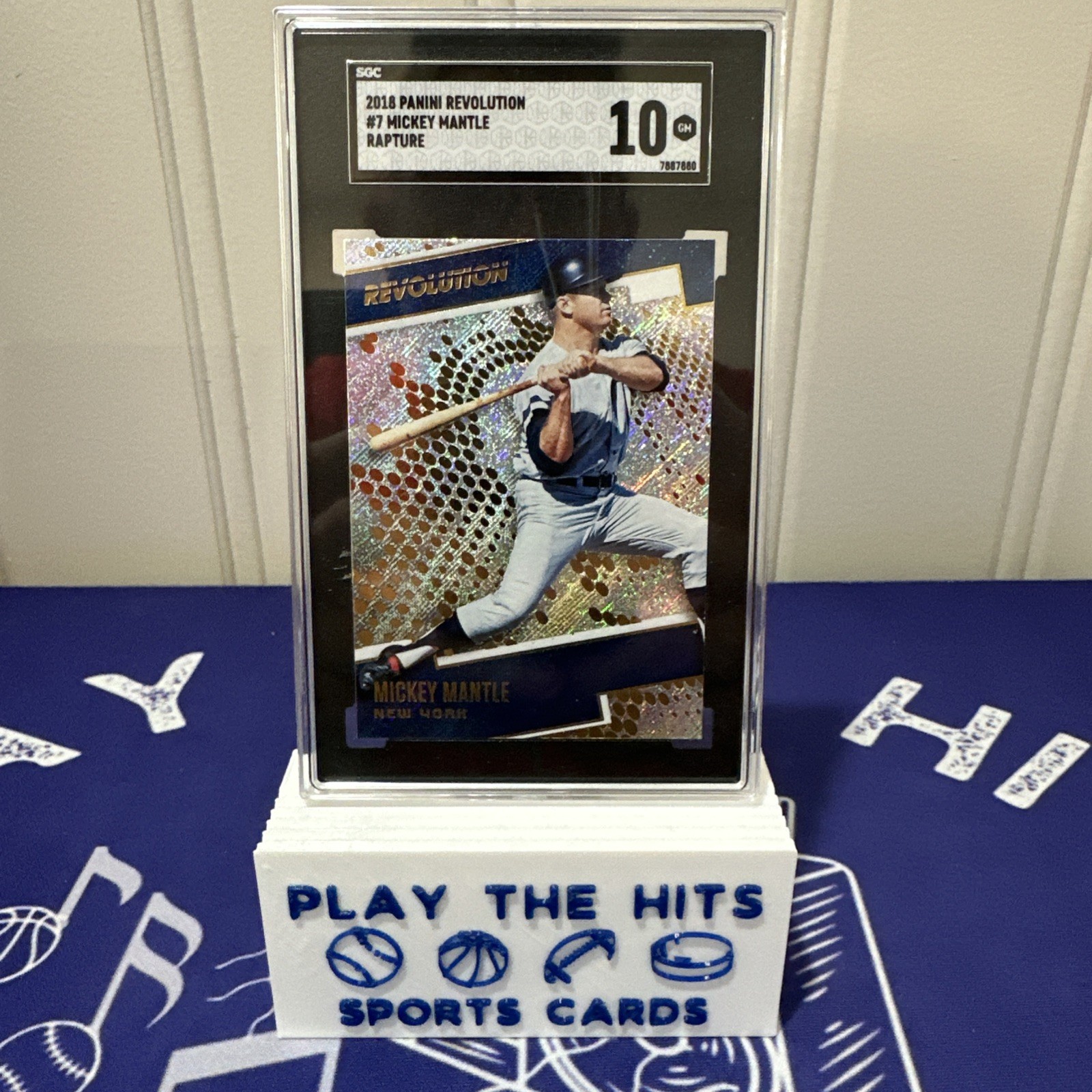 2018 Panini Chronicles - Revolution Mickey Mantle #7 Rapture