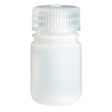 Plastic Sampling Bottles 30mL 1oz HDPE Wide Mouth Screw Cap 72 Pack Nalgene
