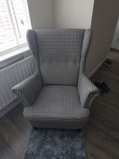 IKEA Strandmon Wing Chair black and white - Collect only
