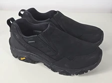 Merrell Mens COLDPACK 3 THERMO MOC Black Leather Waterproof Shoes Sz 9.5W WIDE