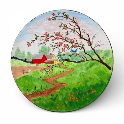 Byron Mold Ceramic Wall Plaque 12.5'' Multi Vintage 1972 Farm 3D