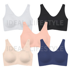 UNIQLO AIRism Wireless Bra Ultra Relax S-3XL Quick-Dry Seamless Women 487015 NWT