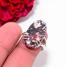 Wild Horse Jasper - Arizona Gemstone 925 Sterling Silver Ring S.7.5 R102535