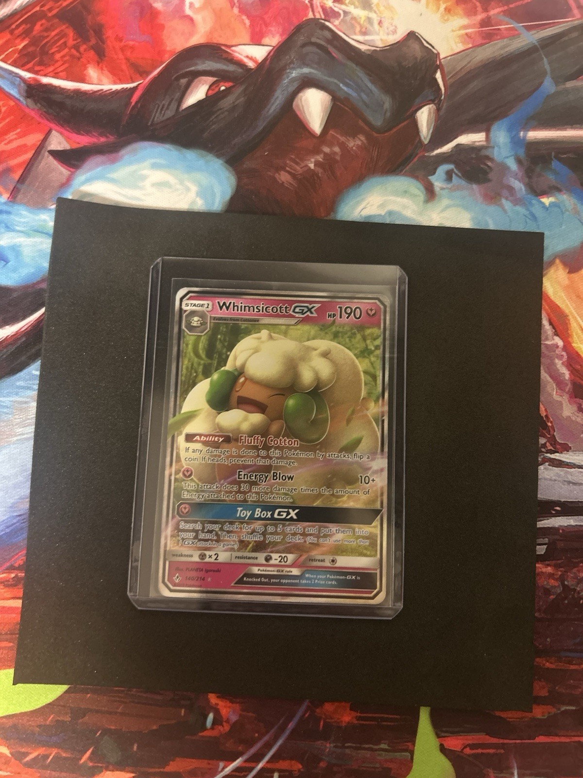 Pokémon TCG Whimsicott GX Holo Ultra Rare Card Unbroken Bonds 140/214