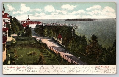 Grand Hotel West End Mackinac Island Michigan Historic Postcard
