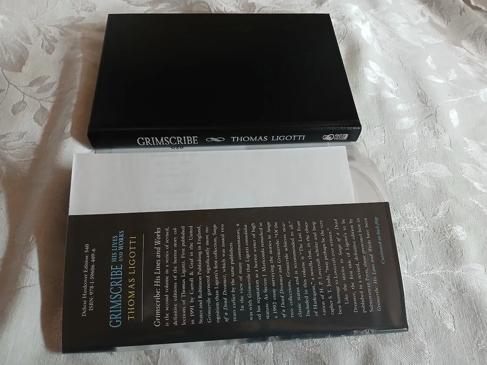 Grimscribe:His Lives &Works Thomas Ligotti 2011 Sub Press Snd/Ltd/HCDJ OOP - Image 4 of 4