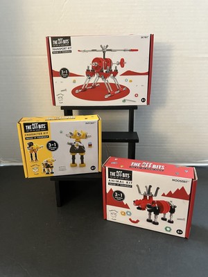 (NEW) The Off Bits  The Art of Spare Parts  Stem Building Toys-Lot of 3