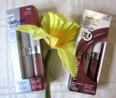 Covergirl Outlast All-Day Lip Color with Topcoat #545 NATURALAST lot of 2