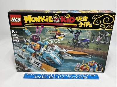 LEGO Monkie Kid Sandy's Speedboat 80014, 394 Pieces, Pigsy, Monkie Kid, Sandy