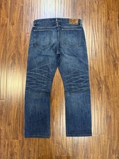 RRL Double RL Slim Straight American Woven Selvedge Denim Jeans Men’s 34 X 32
