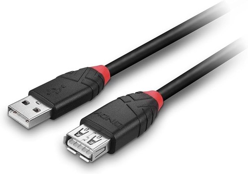 LINDY 10m USB 3.0 Aktivverlängerungskabel – Schwarz, Unterstützt 5 Gbit/s, Plug & Play