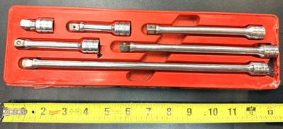 #ad SNAP ON 6 PIECE 3 8quot; Drive Wobble Extension Set 1 3 4 6 8 11quot; USA $150.00