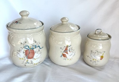Vintage International China Marmalade Geese Canister Set of 3