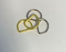 D RINGS STEEL BRASSED/NICKEL PLATE, 3/4"(20MM)OR 1"(25MM) UNWELDED CURTAIN RINGS