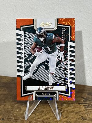 2023 Absolute AJ Brown #91 Orange /299 Philadelphia Eagles