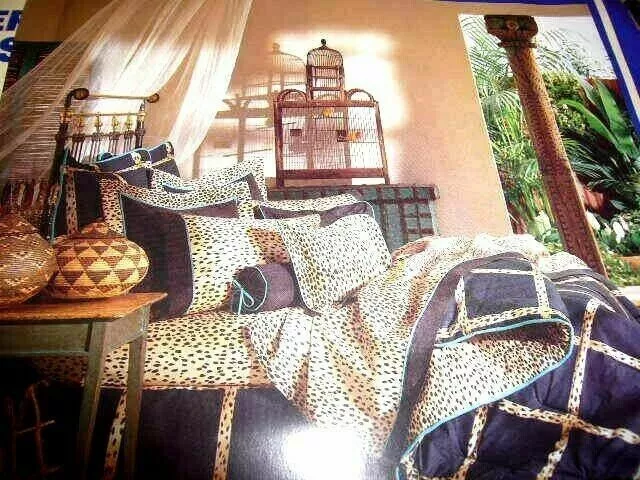 Revman KATJA Animal Print Leopard Cheetah Cotton Poly Queen Bed