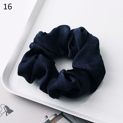 1Pcs Simple Solid Color Single Crystal Elastic Hair Bands Hair Ring Rubber Ba ❀ - Picture 40 of 53