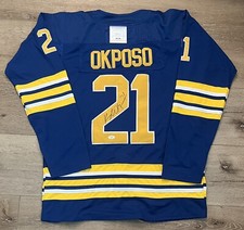 Kyle Okposo Signed Custom Buffalo Sabres Jersey PSA/DNA Size 54