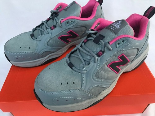 New Balance WID627GP Steel Toe Suede Pink Grey Work Sneakers Shoes Women's 9.5 - Picture 3 of 12