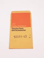 Original 1960's Harley-Davidson AMF Parts Envelope