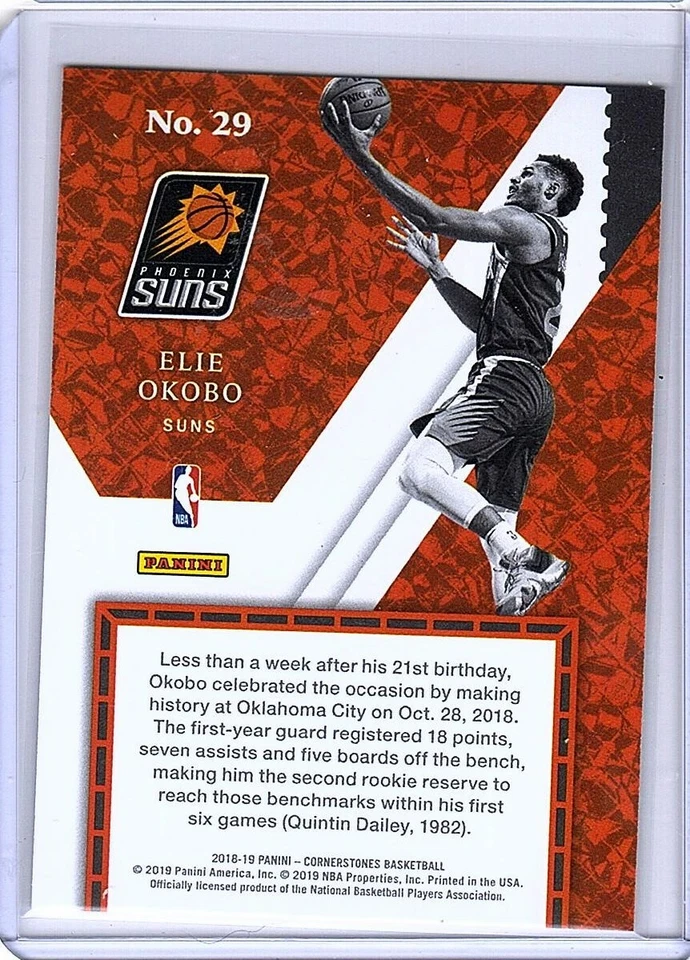 2018-19 Conertone Elie Okobo Startups Rookie SP Suns - Image 2 of 2