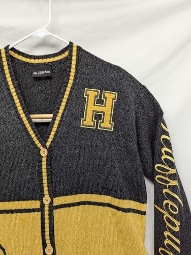 Our Universe Harry Potter Hufflepuff Yellow Black Cardigan Size Medium - Picture 3 of 6