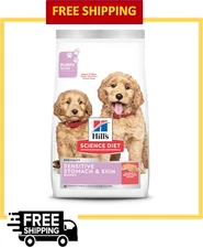 Hill's Science Diet Sensitive Stomach & Skin, Puppy, Salmon & Brown Rice, 4 lbs