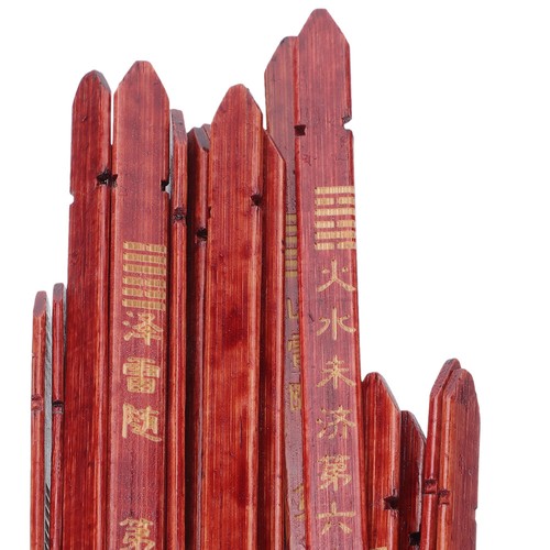 Palos de adivinación chinos con libro palos Kau Chi-m Chien Tung en caja de madera - Imagen 15 de 20