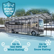 Arrow Steel RV Camper Carport 14x20x14 14x24 14x29 14x33 14x38 14x42 14x47 14x51