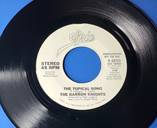 1979 The Barron Knights Vtg 45 Vinyl Promo The Topical Song, Epic Records -50755