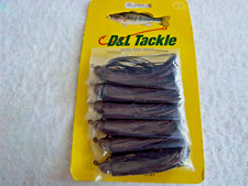 (LOT OF 6)-D&L Tackle 1/4oz Jigs in The Color Metallic Brown / Wire weed Guard.