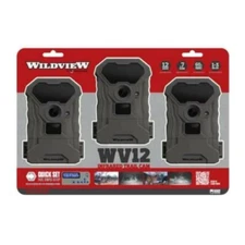 Wildview by Stealth Cam WV12 Infrared 12MP Trail Camera - 3 Pack