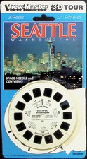 Seattle Washington 3d View-Master 3 Reel Set - Space Needle  City Views