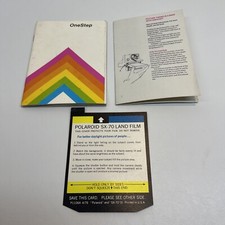 Vintage 1978 Poloroid OneStep Instant Land Camera User Manual
