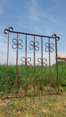 Eisengitter Zaunelement Gartenzaun Eisen Antik Landhausstil Garten Zaun Ebay