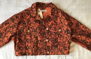 topshop snake print jacket