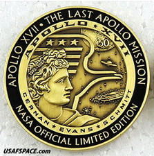 APOLLO 17 - NASA FLOWN METAL- 50th ANNIVERSAR...
