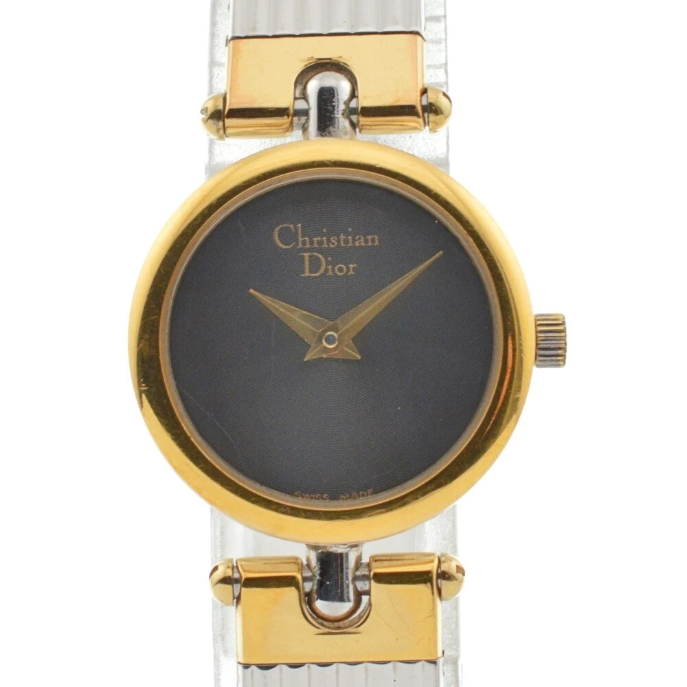 montre femme avec papier Christian Dior 3025 cadran gris quartz H#135085