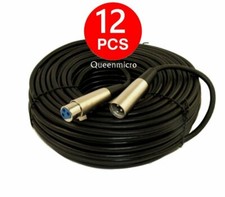 12 x 50Ft Shielded XLR 3-Pin Male Female Mic Cord Audio Microphone Cable 50 Foot