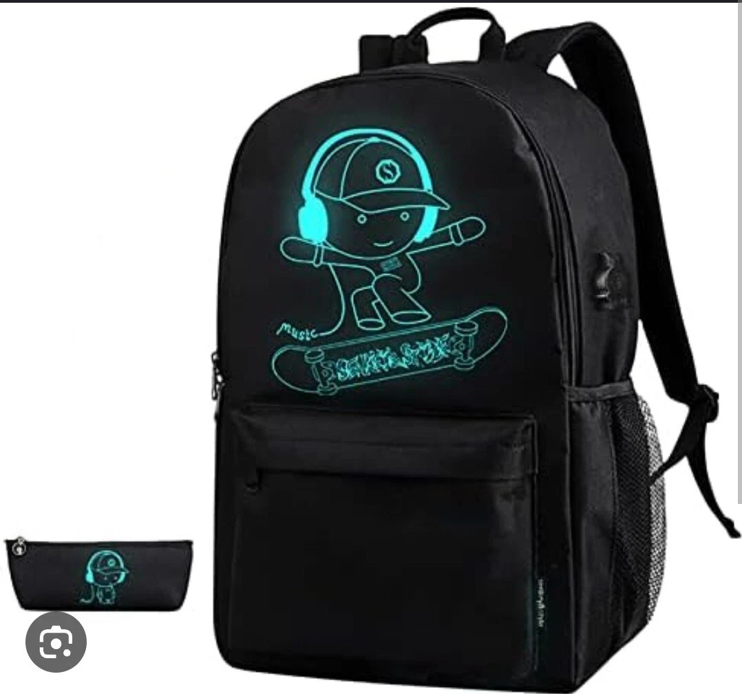 Offerta Zaino Scuola Zaino Ragazzo Zaino Luminoso con USB Porta