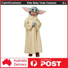 Kids Star Wars The Mandalorian Baby Yoda Cosplay Costume Child Halloween Outfit