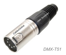 DMX 5-Pin XLR Male 120  Terminator, CablesOnline DMX-T51