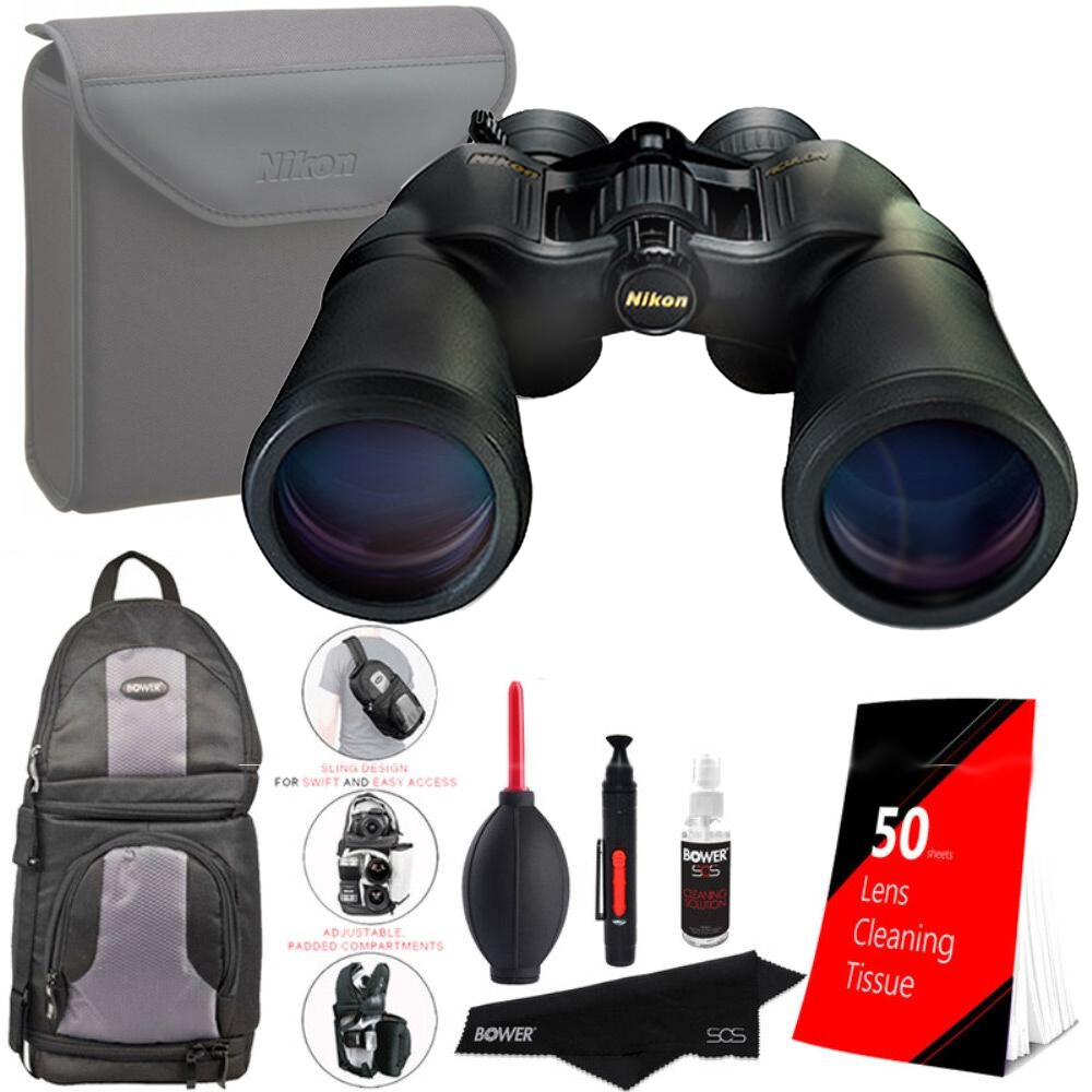 Nikon 8252 Aculon A211 10-22x50 Zoom Binocular with Essential Accessory Kit