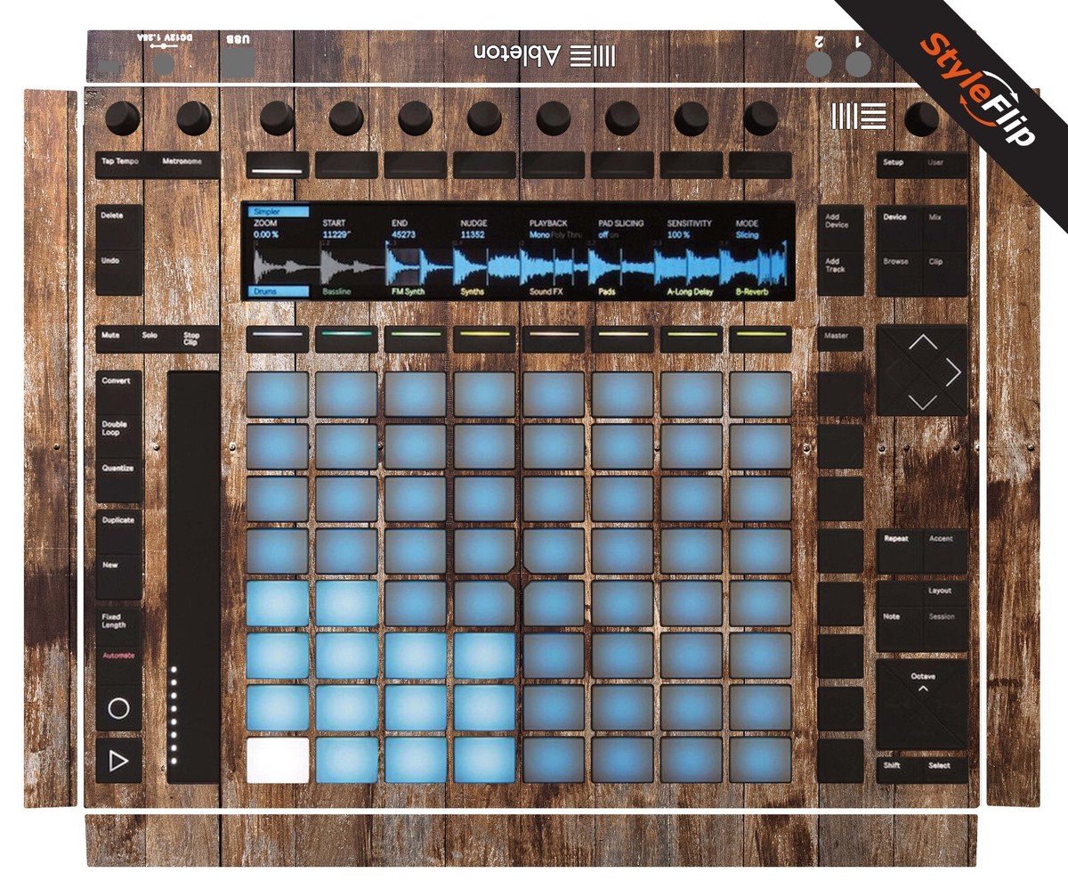 Ableton Push 2 Skin | Wood 1 | Protective Decal | StyleFlip Skins