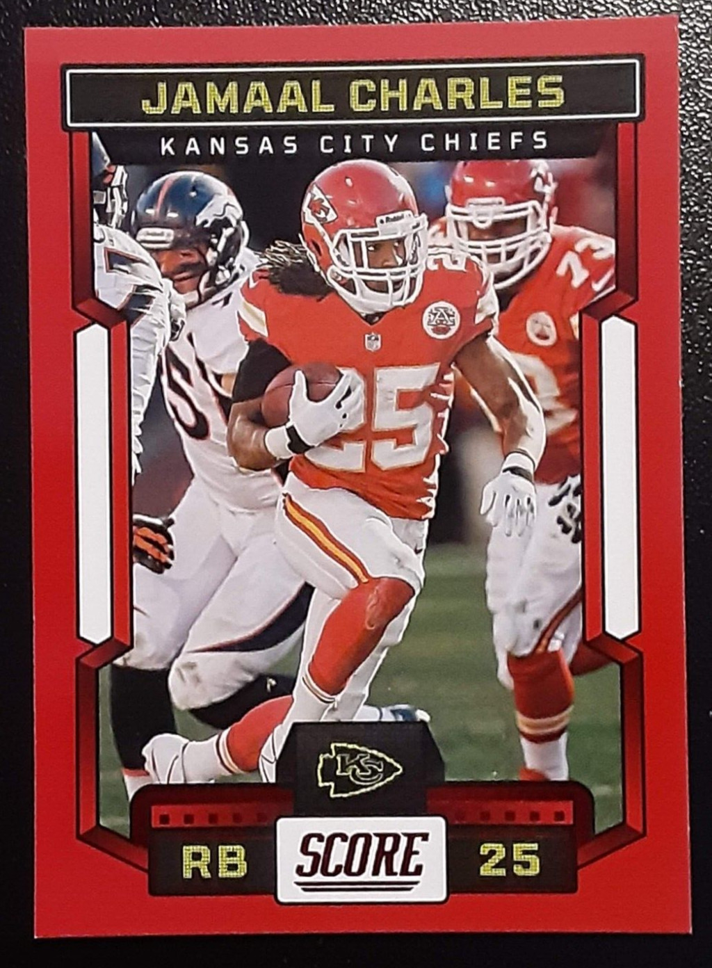 2023 Panini Score Football Red Parallel #131 Jamaal Charles | Kansas City Chiefs