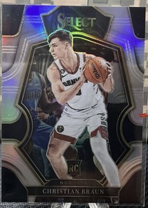 2022-23 Panini Select Premiere Level RC Silver Prizm Christian Braun #195