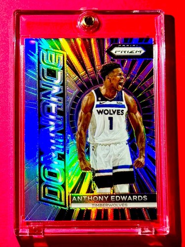 Anthony Edwards RARO REFRACTOR PLATA PANINI PRIZM DOMINANCE SP INSERTO - ¡COMO NUEVO! - Imagen 3 de 7